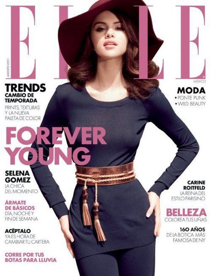ELLE MEXICO magazine side cover  August 2011