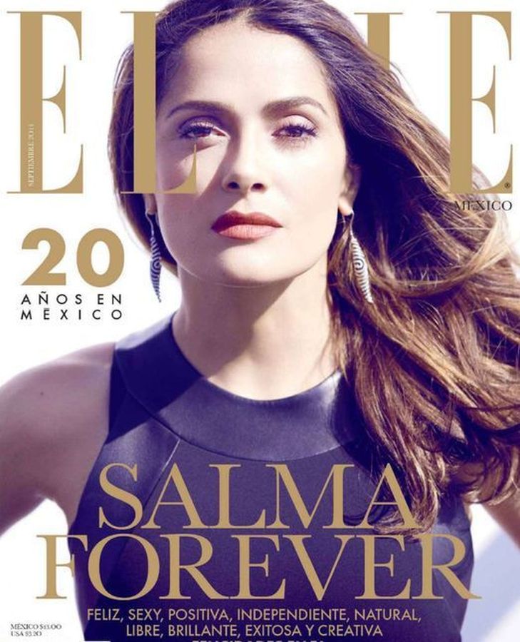 ELLE MEXICO magazine side cover  September 2014