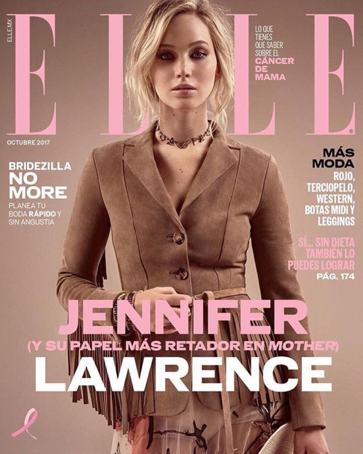 ELLE MEXICO magazine side cover  October 2017