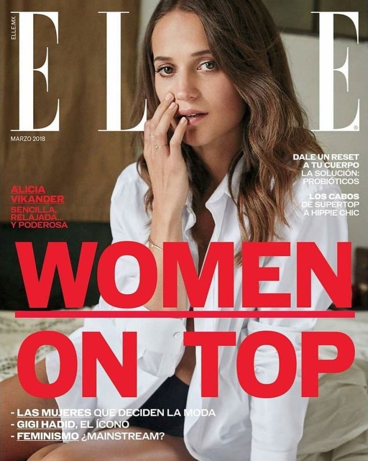 ELLE MEXICO magazine side cover  March 2018
