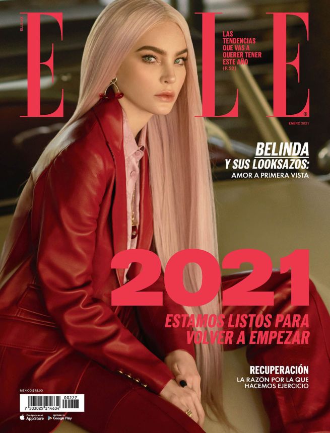 ELLE MEXICO magazine side cover  January 2021