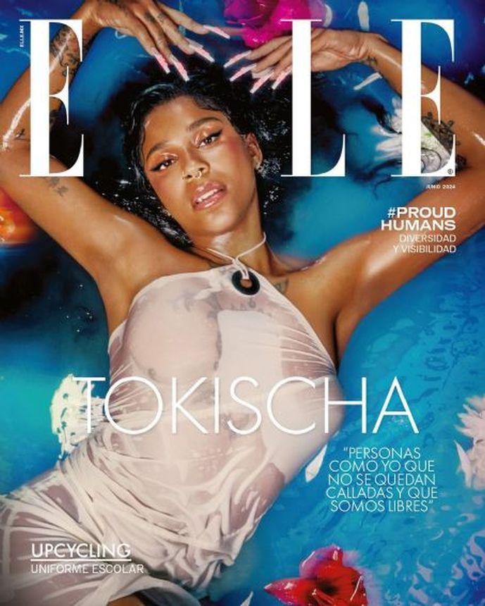 ELLE MEXICO magazine side cover  June 2024