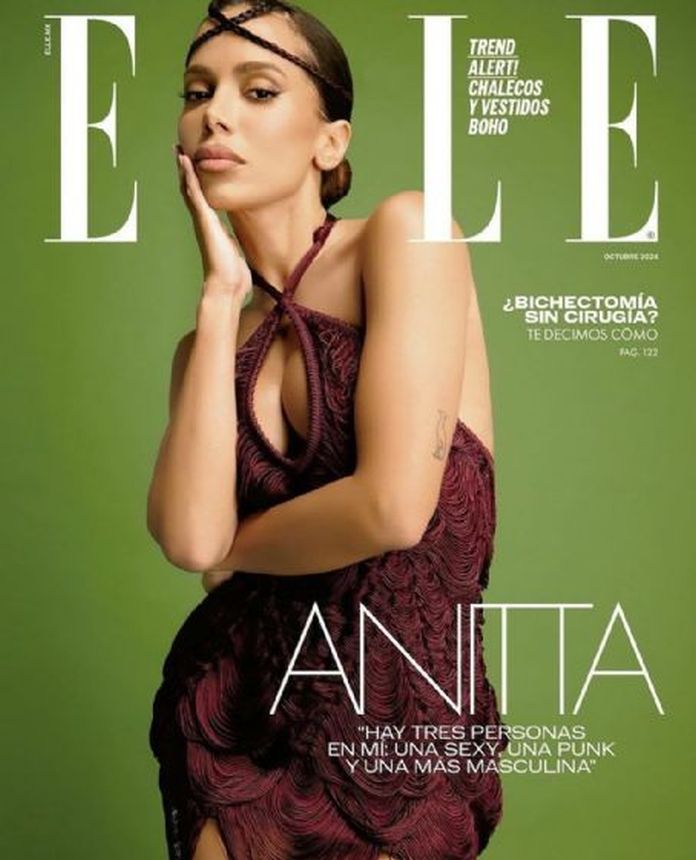ELLE MEXICO magazine side cover  October 2024