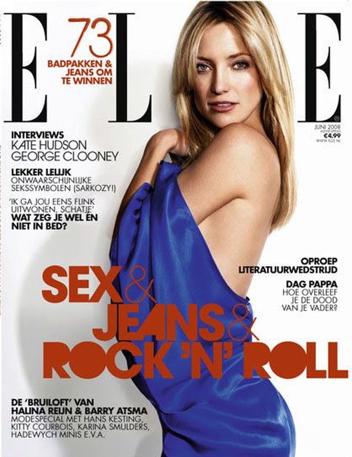ELLE NETHERLANDS magazine side cover  June 2008