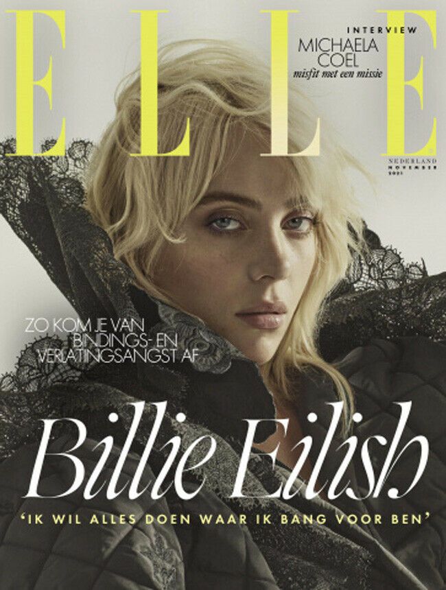 ELLE NETHERLANDS magazine side cover  November 2021
