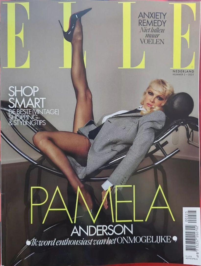 ELLE NETHERLANDS magazine side cover  February 2025