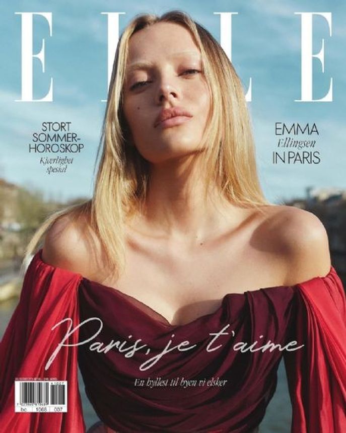 ELLE NORWAY magazine side cover  July/August 2024