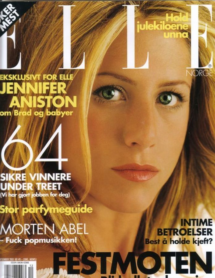 ELLE NORWAY magazine side cover  September 2002