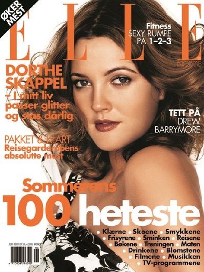 ELLE NORWAY magazine side cover  June 2003