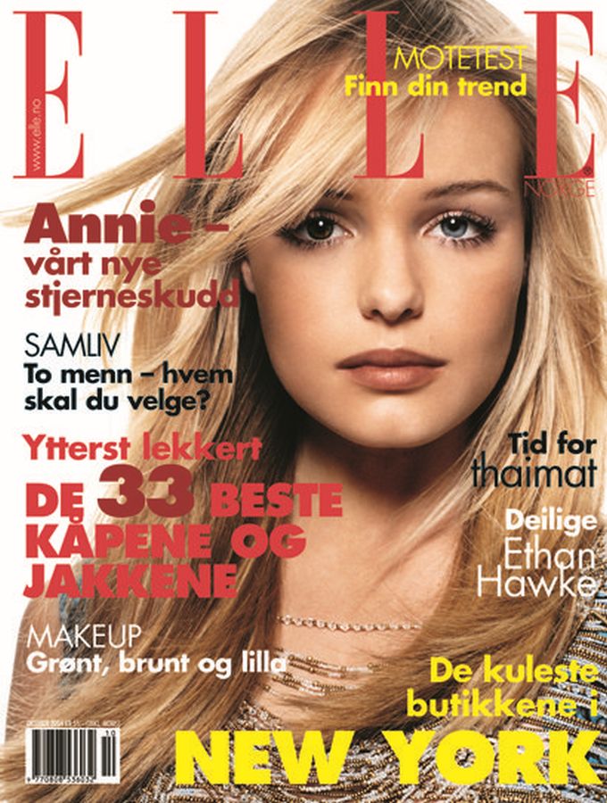 ELLE NORWAY magazine side cover  October 2004