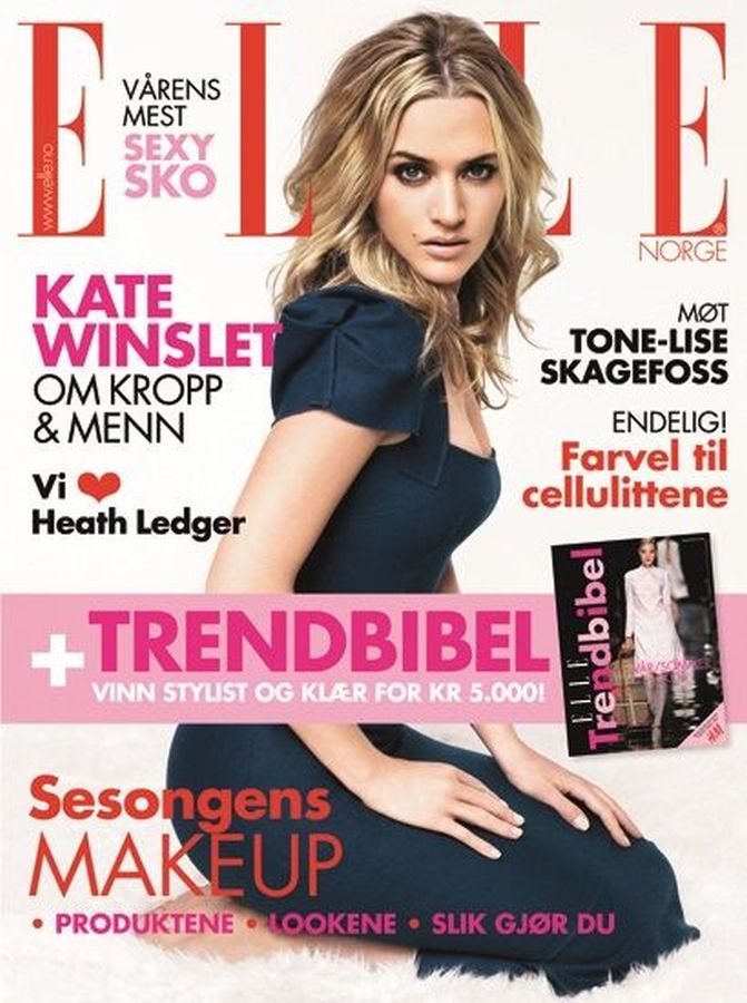 ELLE NORWAY magazine side cover  March 2006