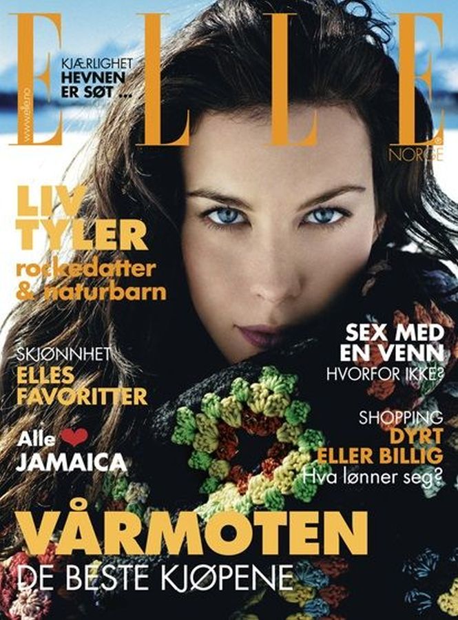 ELLE NORWAY magazine side cover  April 2006