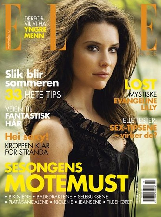 ELLE NORWAY magazine side cover  June 2006