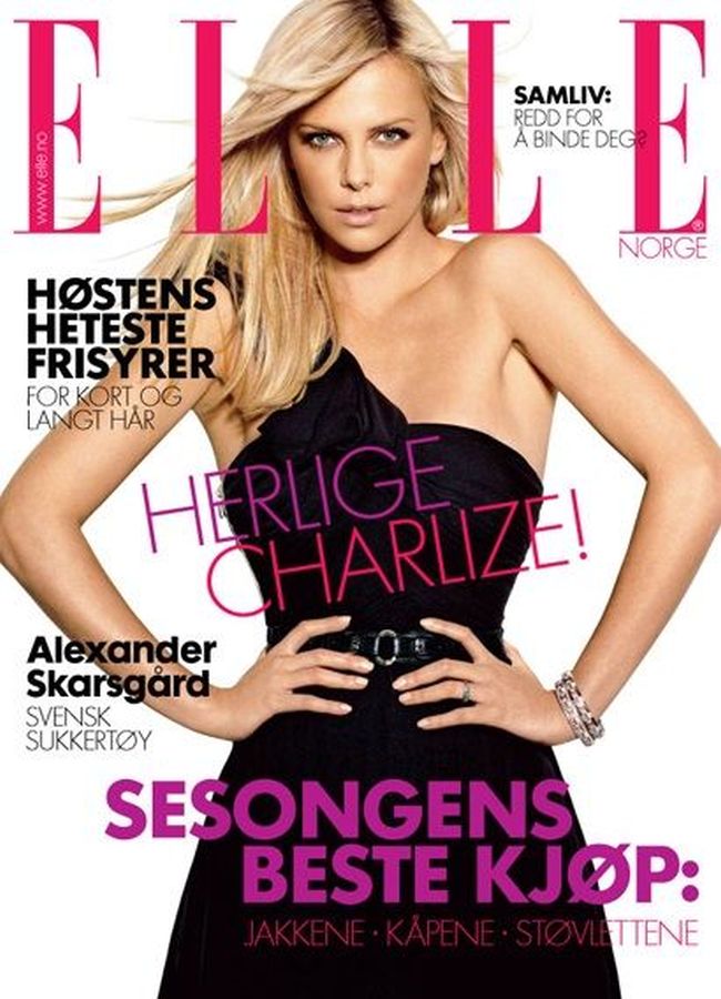 ELLE NORWAY magazine side cover  October 2008