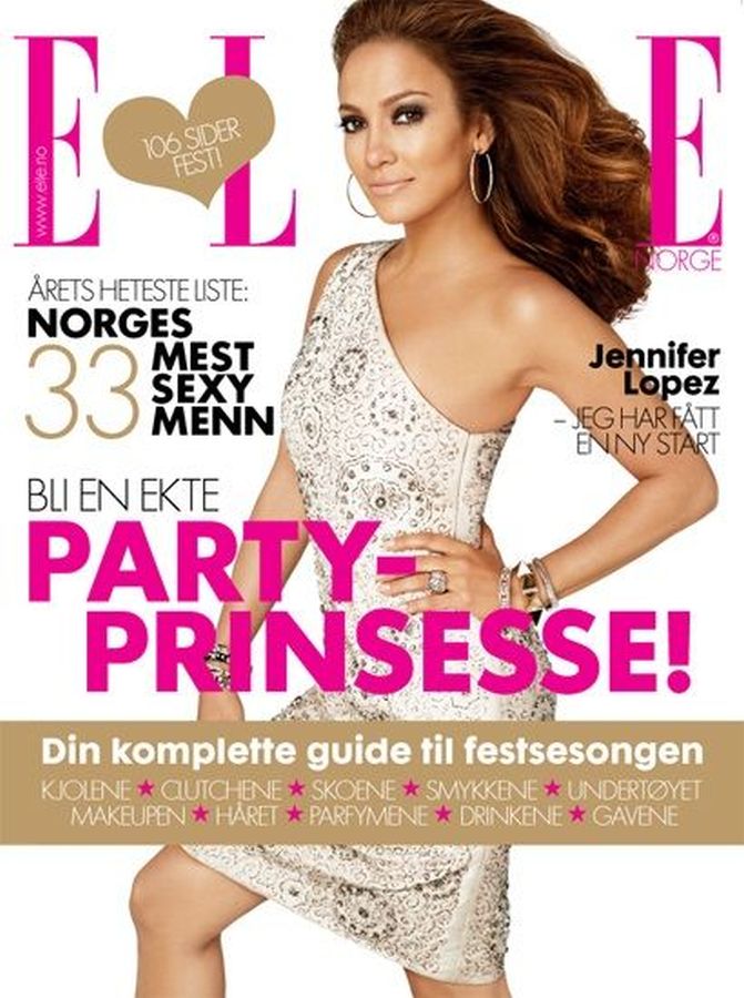 ELLE NORWAY magazine side cover  December 2008