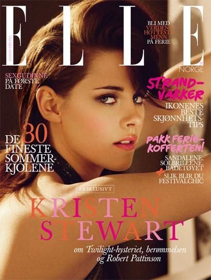 ELLE NORWAY magazine side cover  July 2010
