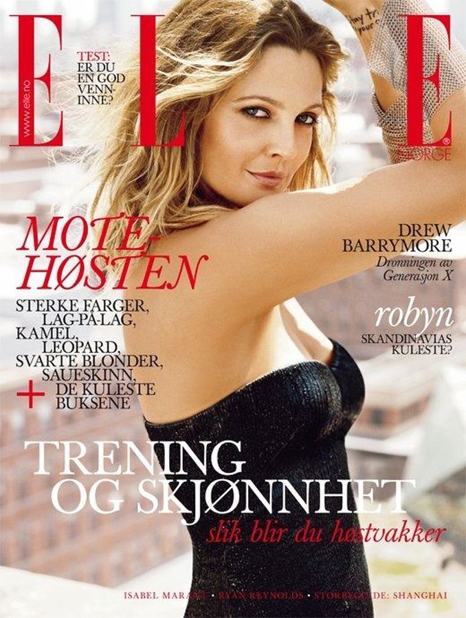 ELLE NORWAY magazine side cover  November 2010