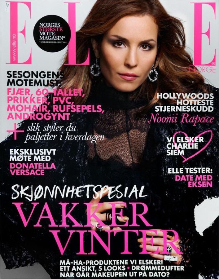 ELLE NORWAY magazine side cover  November 2011