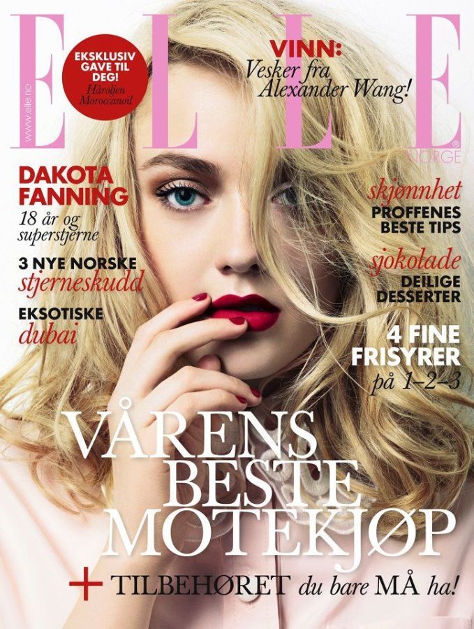 ELLE NORWAY magazine side cover  April 2012