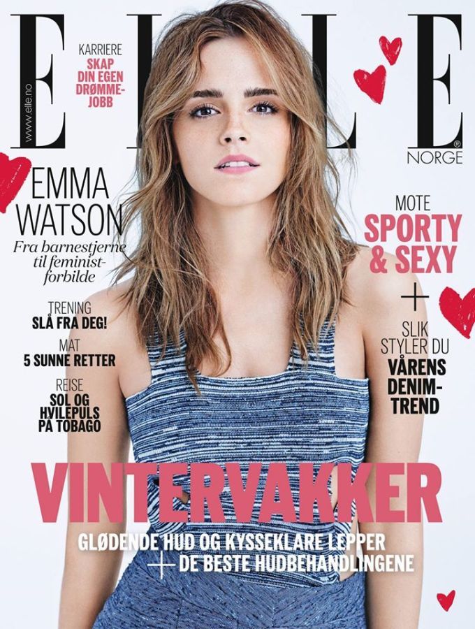 ELLE NORWAY magazine side cover  February 2015