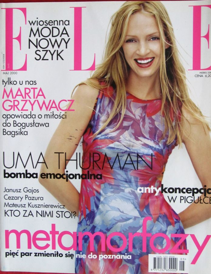 ELLE POLAND magazine side cover  May 2000