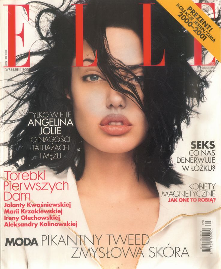 ELLE POLAND magazine side cover  September 2000