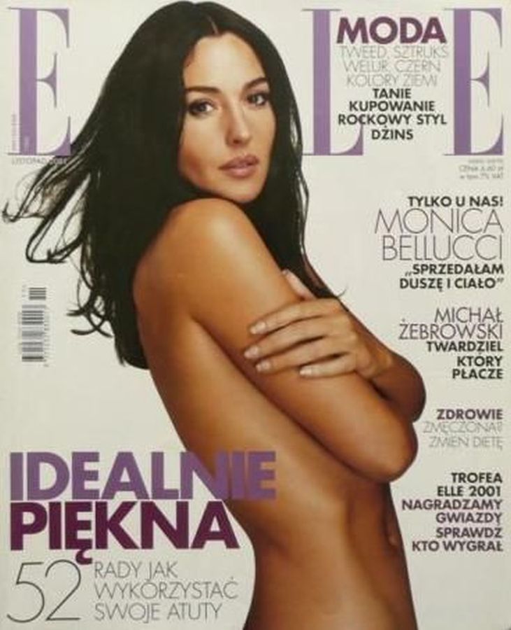 ELLE POLAND magazine side cover  November 2001