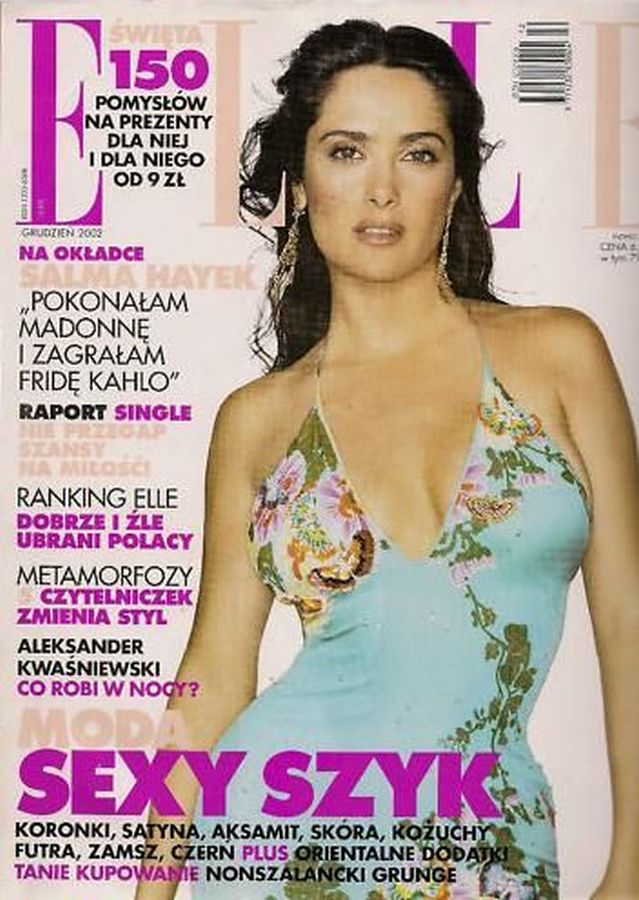 ELLE POLAND magazine side cover  December 2002