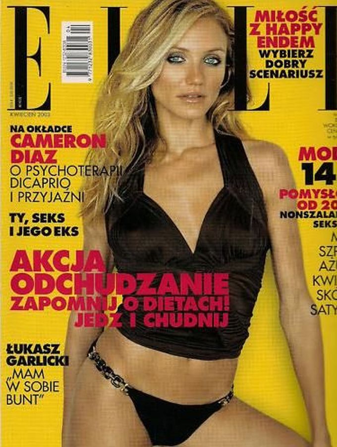 ELLE POLAND magazine side cover  April 2003