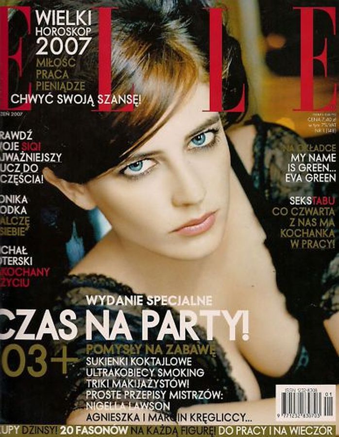 ELLE POLAND magazine side cover  January 2007