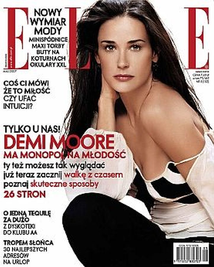 ELLE POLAND magazine side cover  May 2007