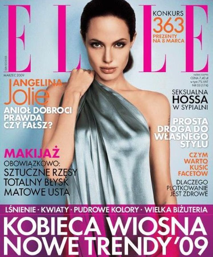 ELLE POLAND magazine side cover  March 2009