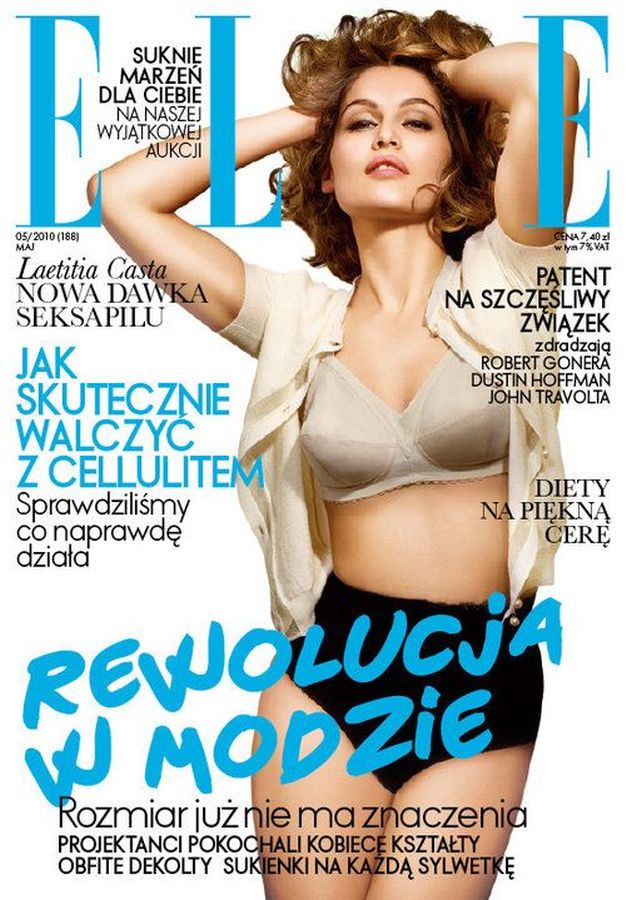 ELLE POLAND magazine side cover  May 2010