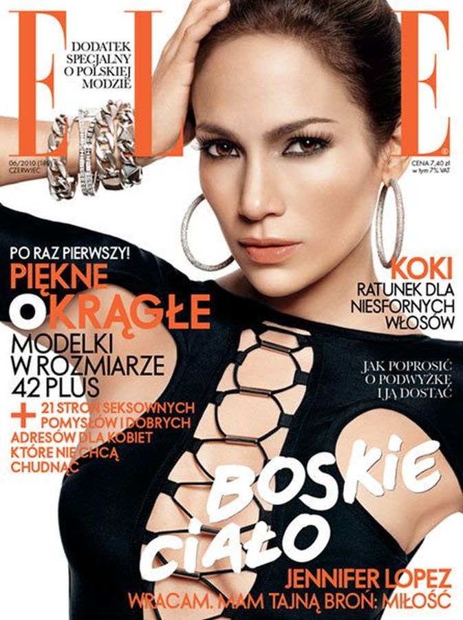ELLE POLAND magazine side cover  June 2010