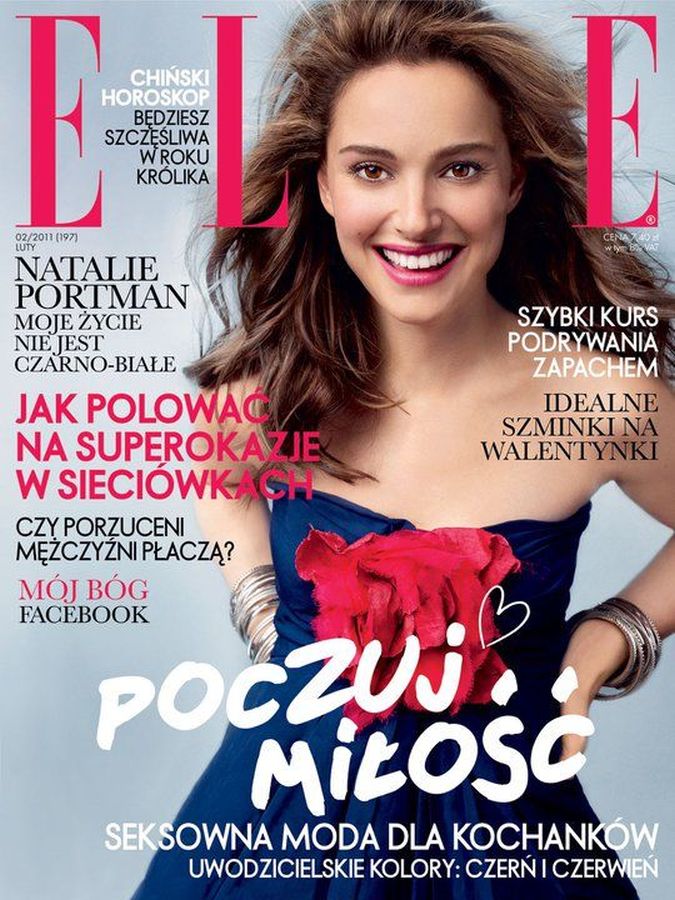 ELLE POLAND magazine side cover  February 2011