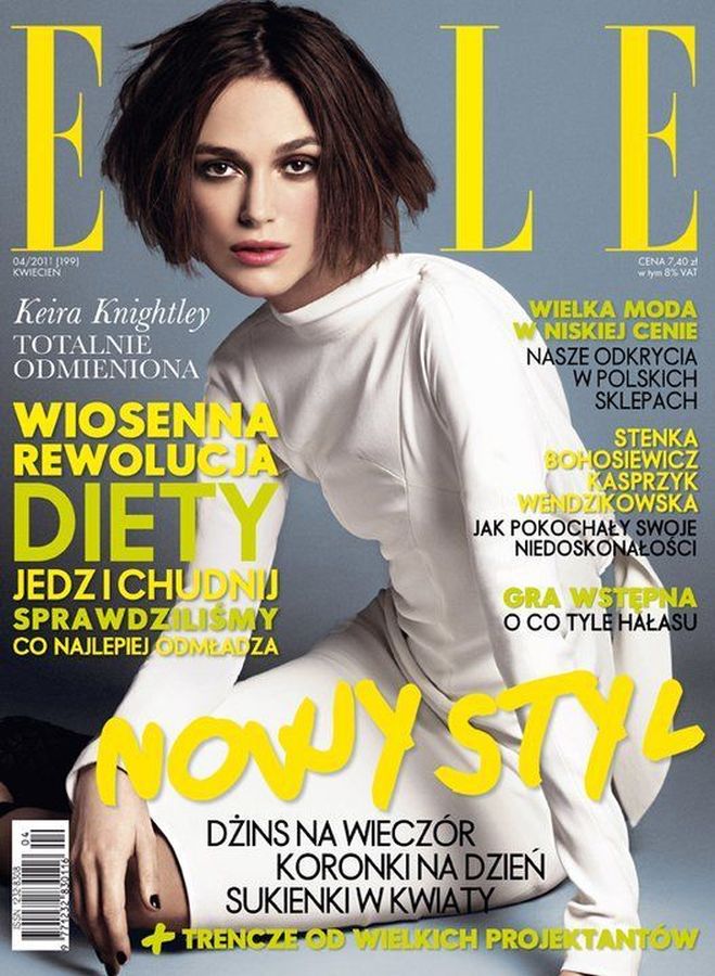 ELLE POLAND magazine side cover  April 2011