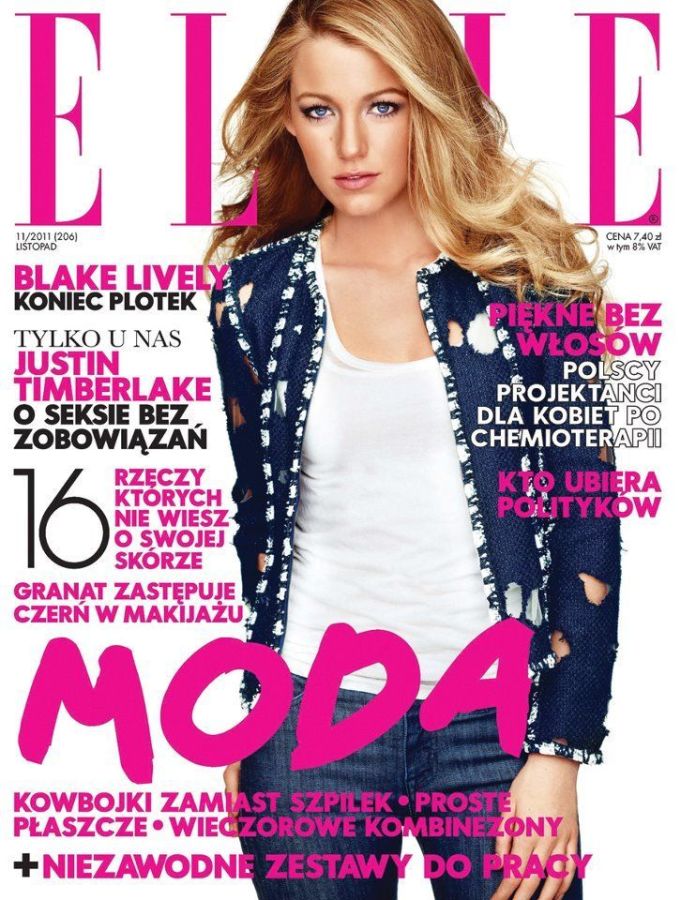 ELLE POLAND magazine side cover  November 2011
