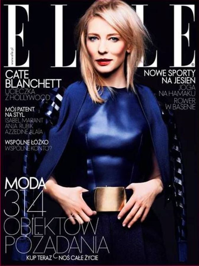 ELLE POLAND magazine side cover  November 2013