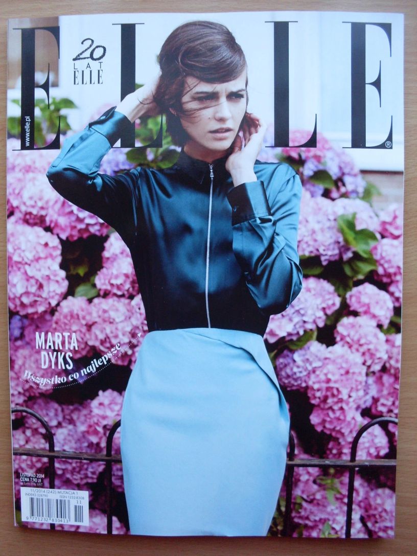 ELLE POLAND magazine side cover  November 2014