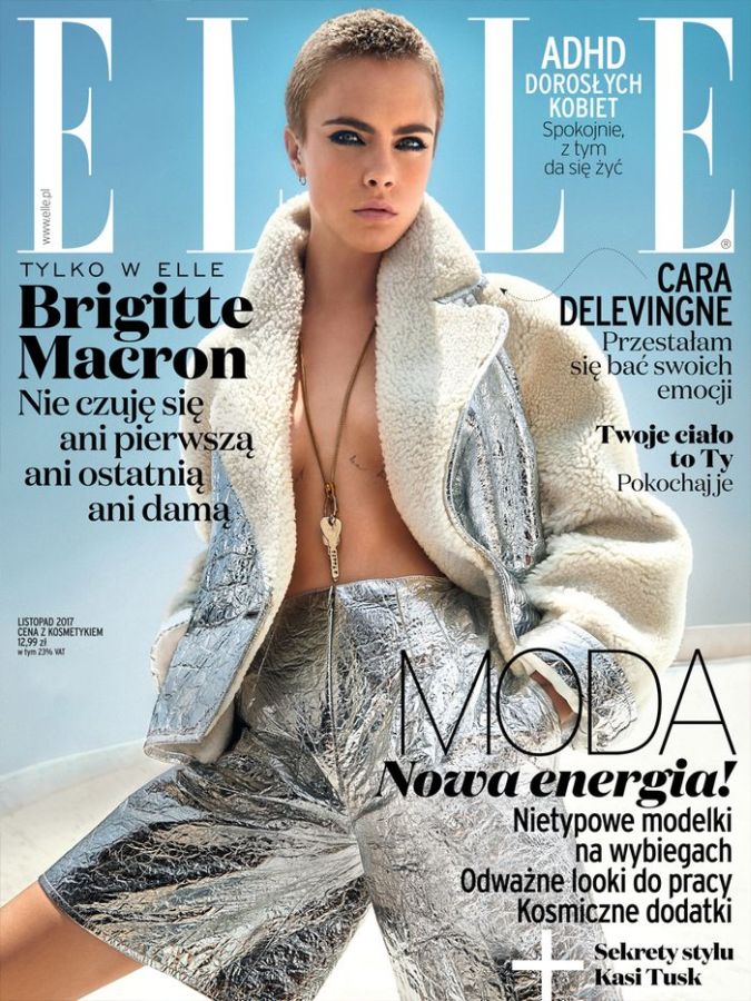 ELLE POLAND magazine side cover  November 2017