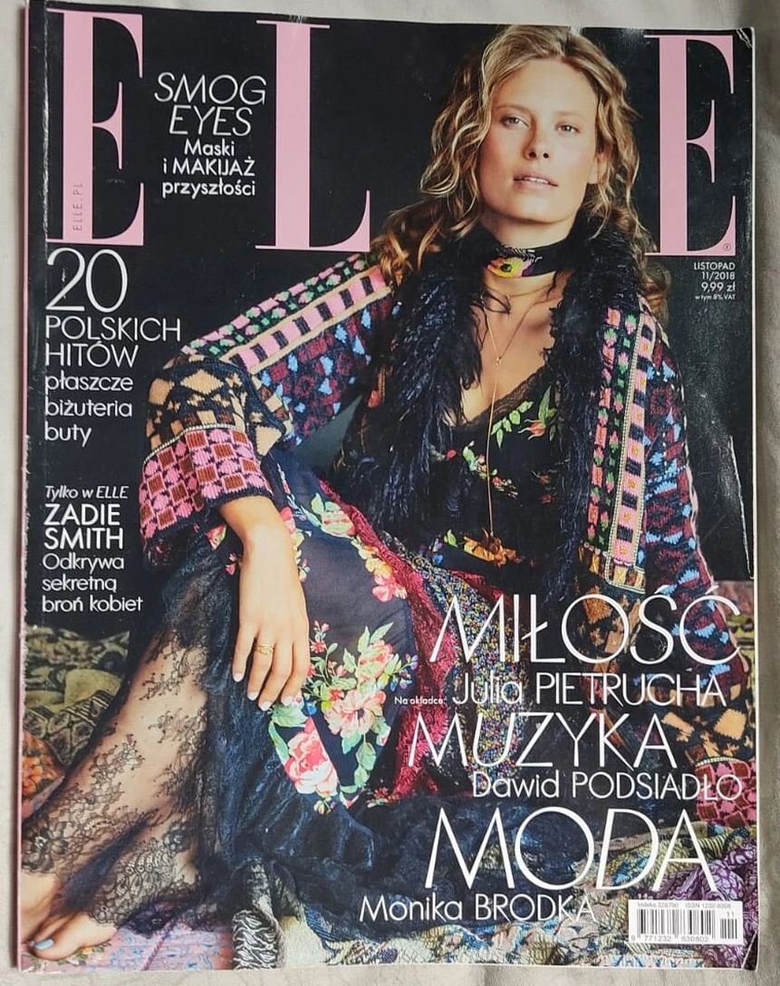 ELLE POLAND magazine side cover  November 2018