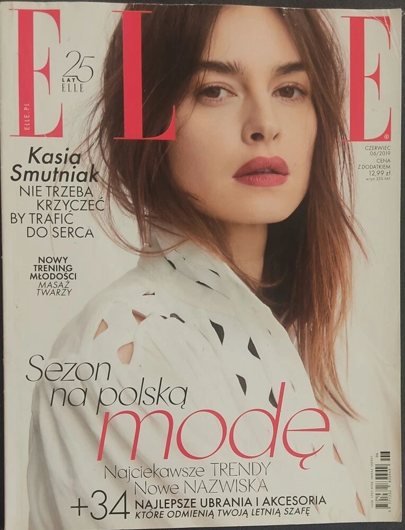 ELLE POLAND magazine side cover  June 2019
