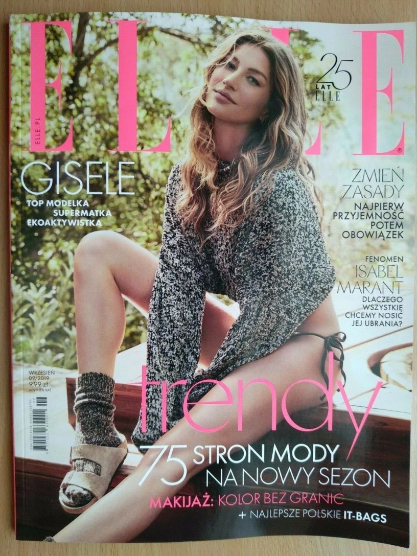ELLE POLAND magazine side cover  September 2019