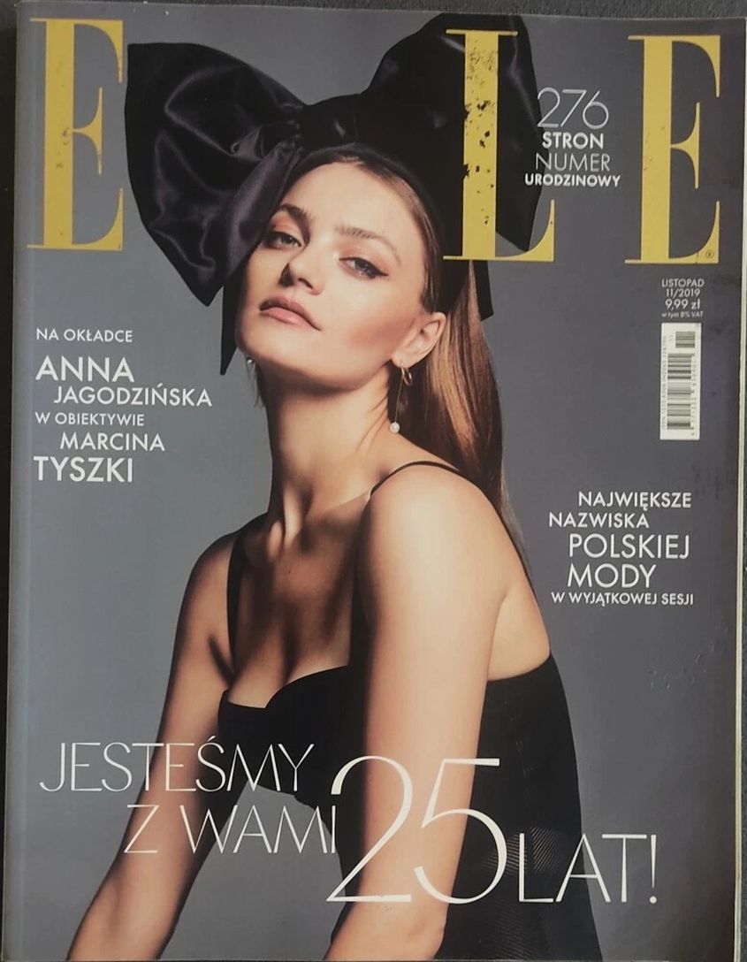 ELLE POLAND magazine side cover  November 2019