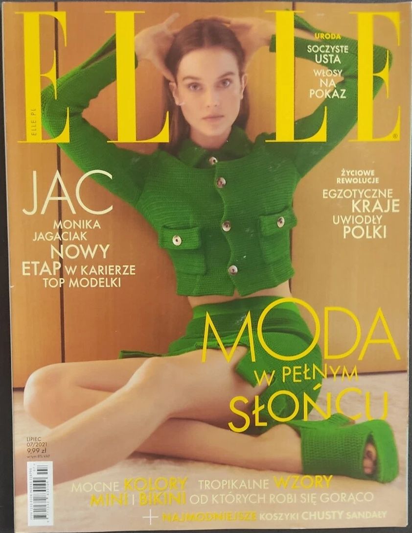 ELLE POLAND magazine side cover  July 2021
