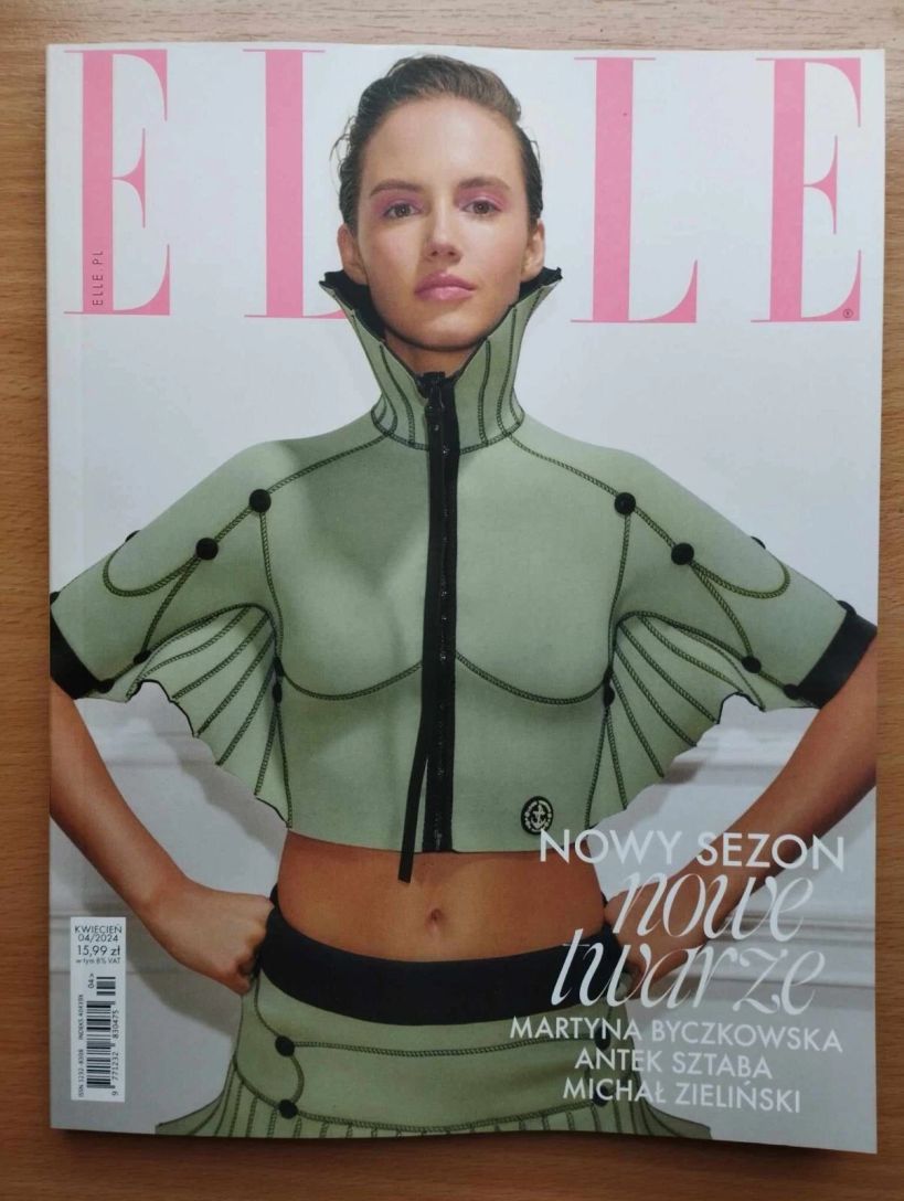 ELLE POLAND magazine side cover  April 2024