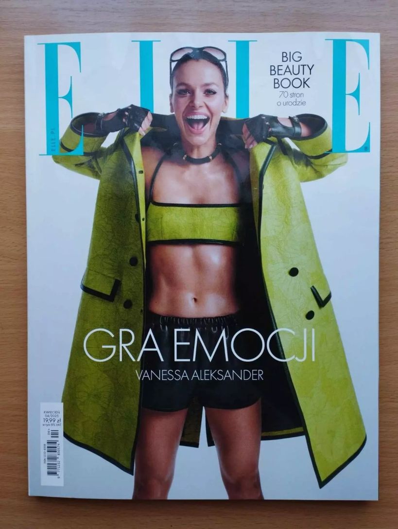 ELLE POLAND magazine side cover  April 2025