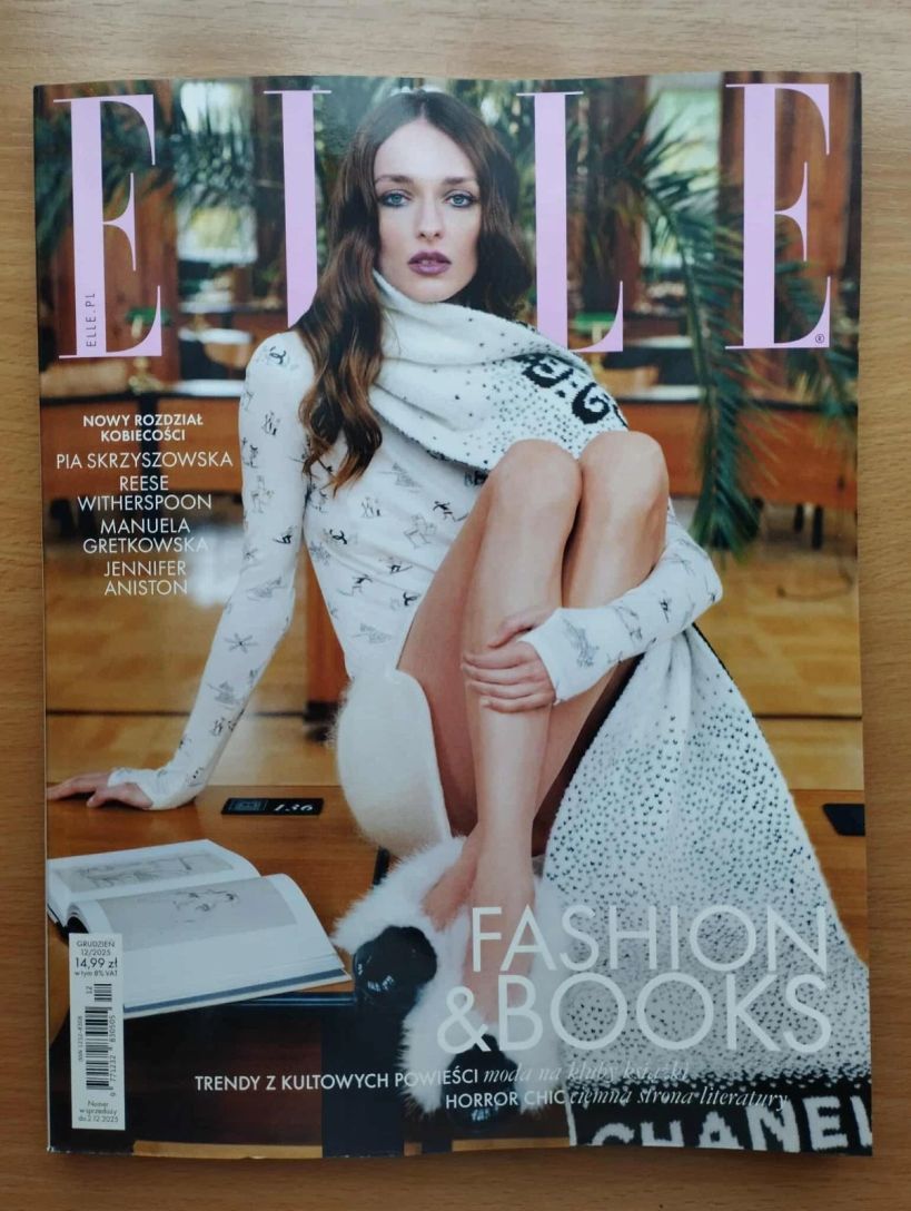 ELLE POLAND magazine side cover  December 2025