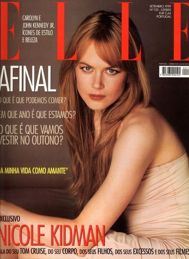 ELLE PORTUGAL magazine side cover  September 1999