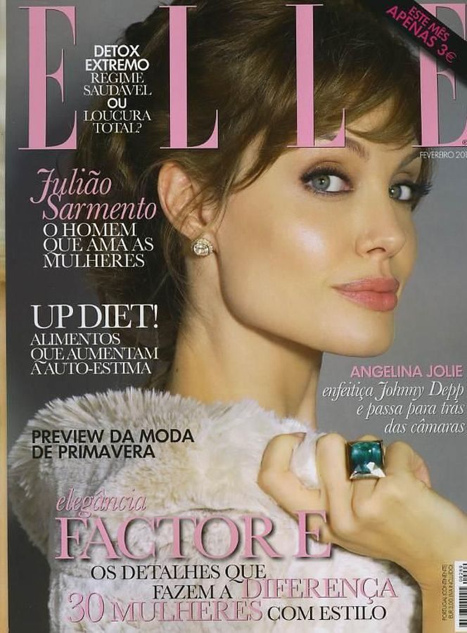 ELLE PORTUGAL magazine side cover  February 2011